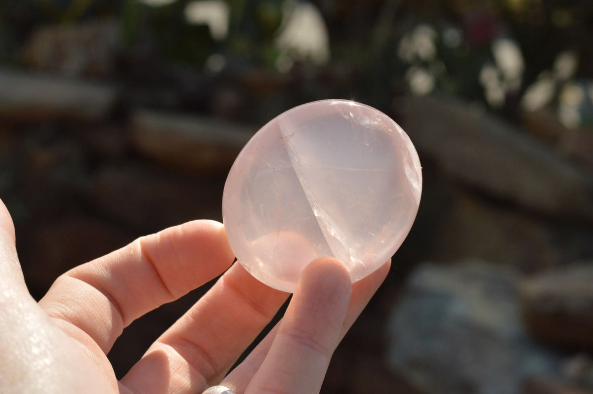 Polished Gemmy Pink Rose Quartz Gallets x 12 From Madagascar - TopRock