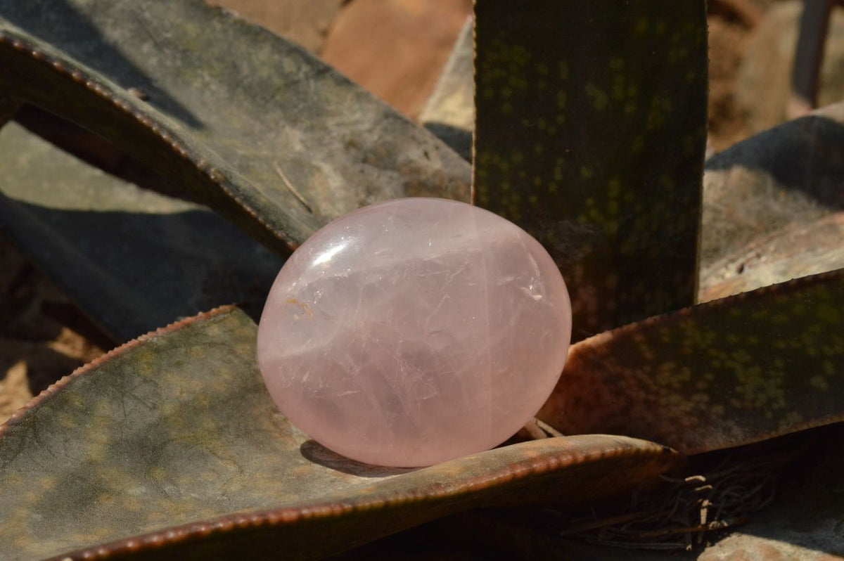 Polished Gemmy Pink Rose Quartz Gallets x 12 From Madagascar - TopRock