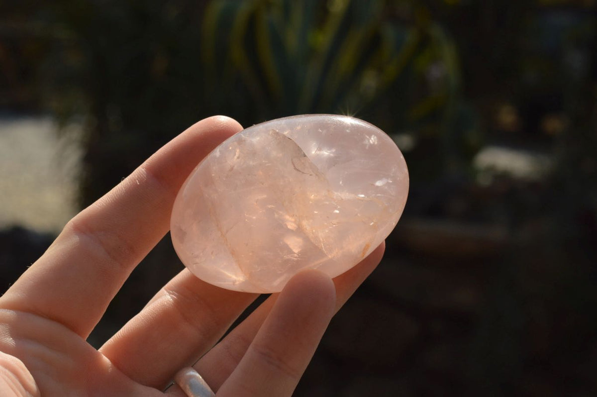 Polished Gemmy Pink Rose Quartz Gallets x 12 From Madagascar - TopRock