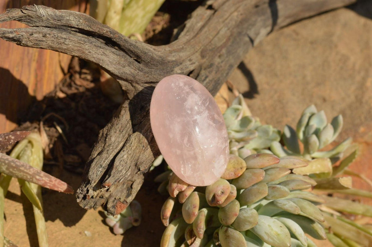 Polished Gemmy Pink Rose Quartz Gallets x 12 From Madagascar - TopRock