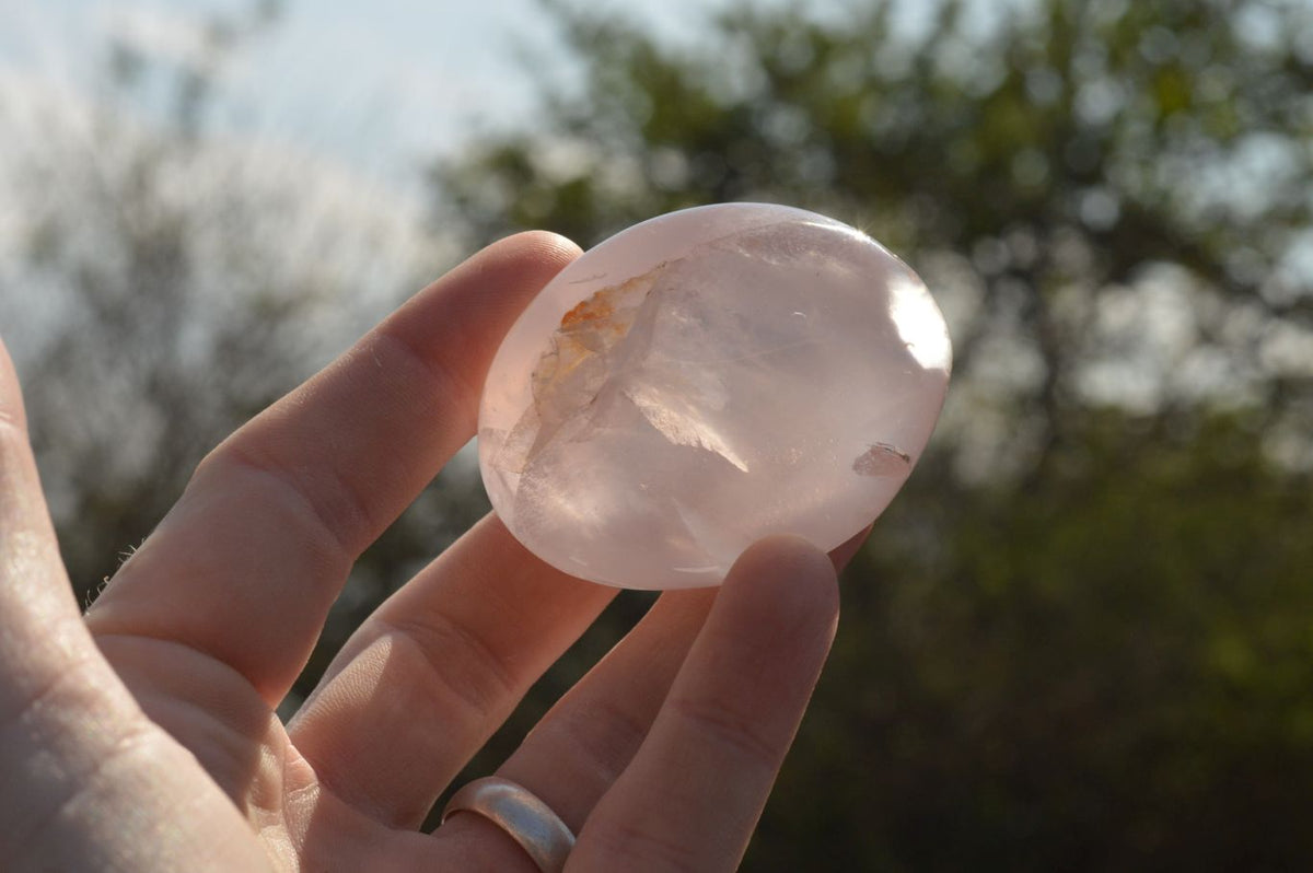 Polished Gemmy Pink Rose Quartz Gallets x 12 From Madagascar - TopRock