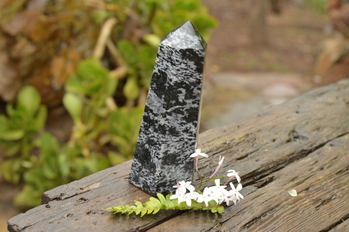 Polished Groovy Merlinite / Gabbro Point x 1 From Ambatondrazaka, Madagascar - TopRock