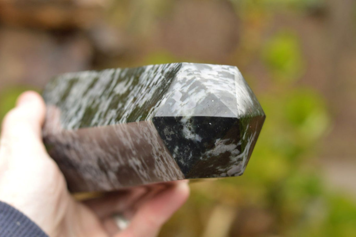 Polished Groovy Merlinite / Gabbro Point x 1 From Ambatondrazaka, Madagascar - TopRock