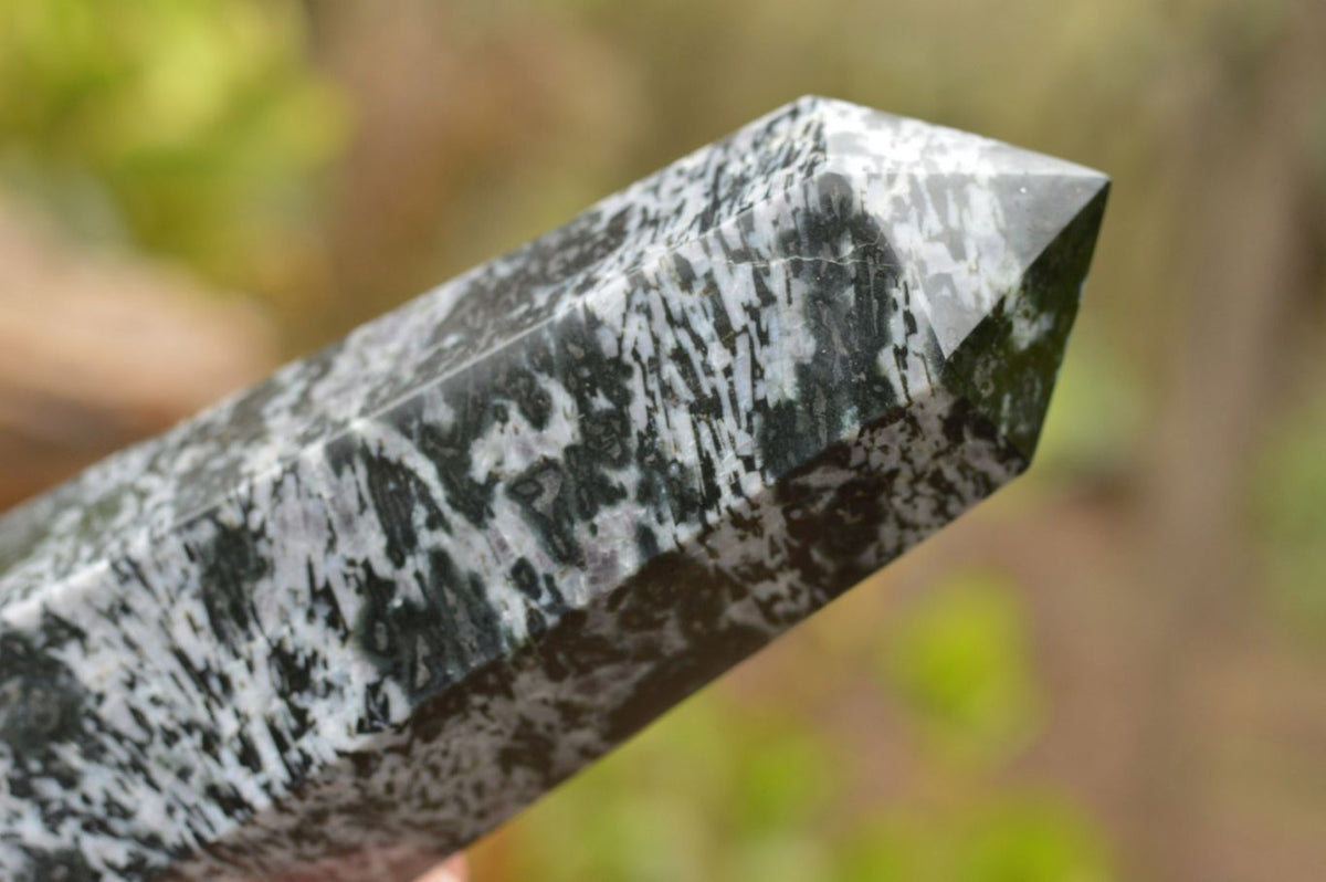Polished Groovy Merlinite / Gabbro Point x 1 From Ambatondrazaka, Madagascar - TopRock
