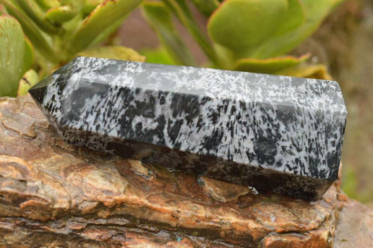 Polished Groovy Merlinite / Gabbro Point x 1 From Ambatondrazaka, Madagascar - TopRock