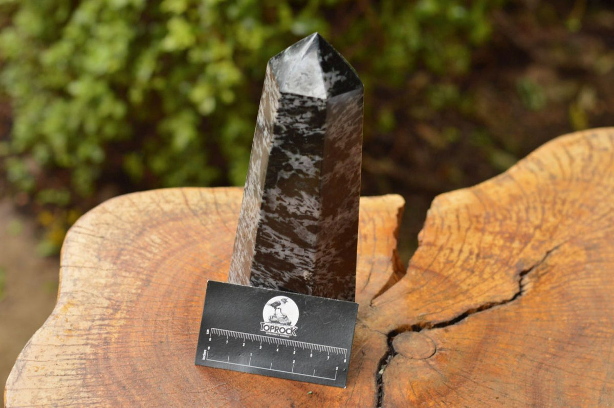 Polished Groovy Merlinite / Gabbro Point x 1 From Ambatondrazaka, Madagascar - TopRock