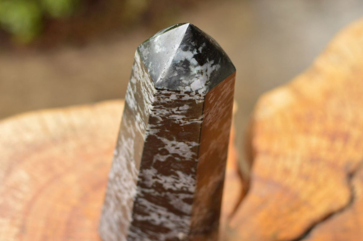 Polished Groovy Merlinite / Gabbro Point x 1 From Ambatondrazaka, Madagascar - TopRock