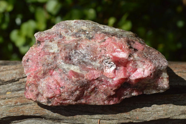 Natural Pink Cobbed Rhodonite & Chromite Pieces x 6 From Rushinga, Zimbabwe - TopRock