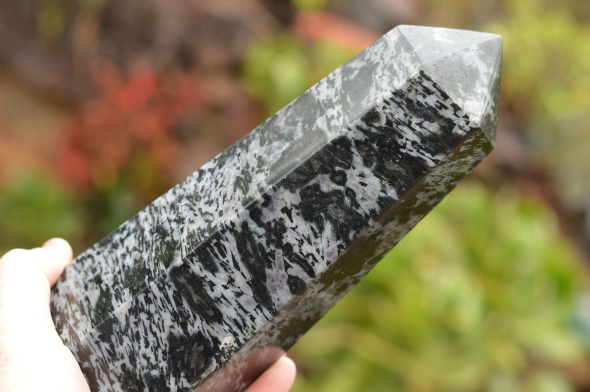 Polished Groovy Merlinite / Gabbro Point x 1 From Ambatondrazaka, Madagascar - TopRock