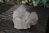 Natural Cascading White Phantom Smokey Quartz Clusters x 2 From Luena, Congo - Toprock Gemstones and Minerals