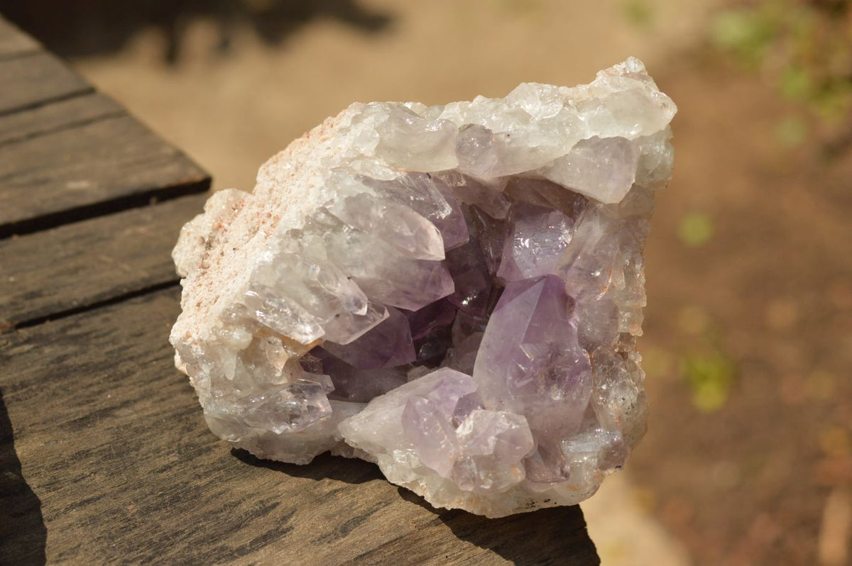 Natural Jacaranda Amethyst Quartz Clusters x 2 From Mumbwa, Zambia - TopRock