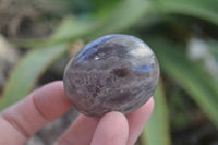 Polished Smokey Dream Amethyst Palm Stones  x 12 From Madagascar - Toprock Gemstones and Minerals
