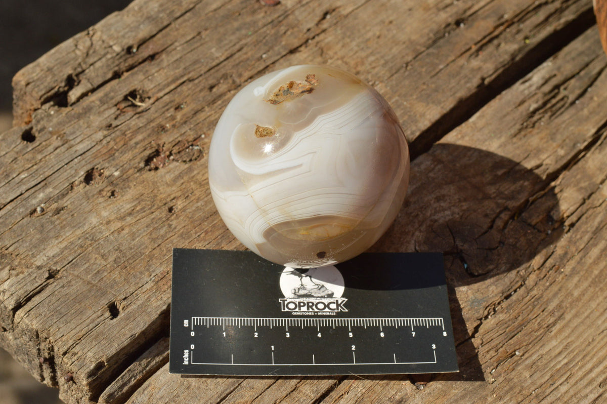 Polished Stunning Selection Of Banded Agate Spheres x 5 From Madagascar - TopRock