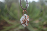 Polished Copper Wire Wrapped Blue Smithsonite Jewellery Pendants x 6 From Congo - Toprock Gemstones and Minerals