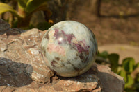 Polished Small & Medium Sized Pink Tourmaline Rubellite Spheres  x 4 From Madagascar - TopRock