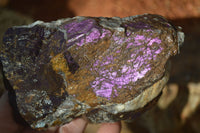 Natural Metallic Purpurite Cobbed Specimens x 4 From Erongo, Namibia - Toprock Gemstones and Minerals
