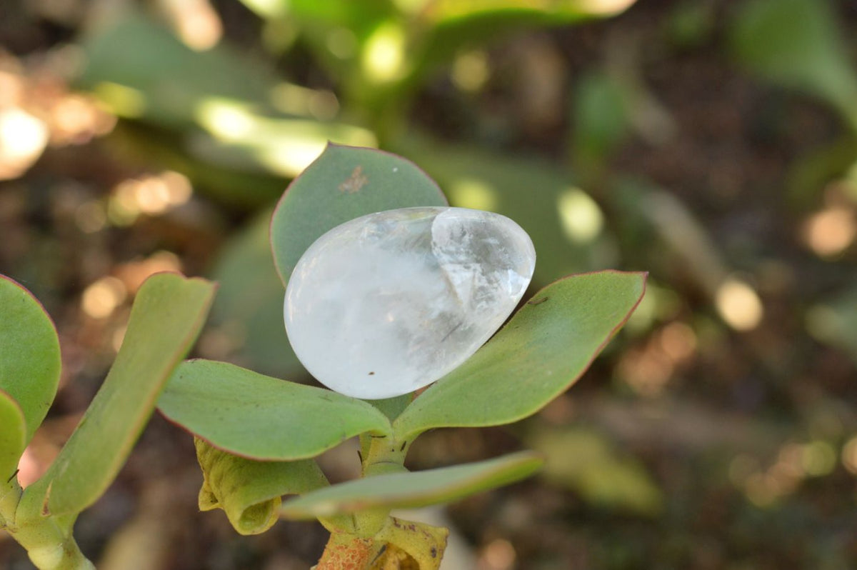 Polished Selection Of Girasol Pearl & Clear Quartz Eggs x 20 From Madagascar - TopRock