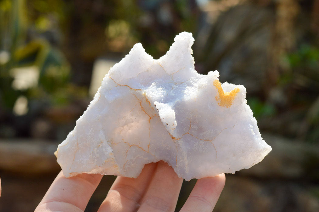 Natural Etched Blue Chalcedony Agate Specimens x 5 From Nsanje, Malawi - TopRock