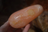 Polished Orange Twist Calcite Standing Free Forms x 3 From Maevantanana, Madagascar - Toprock Gemstones and Minerals