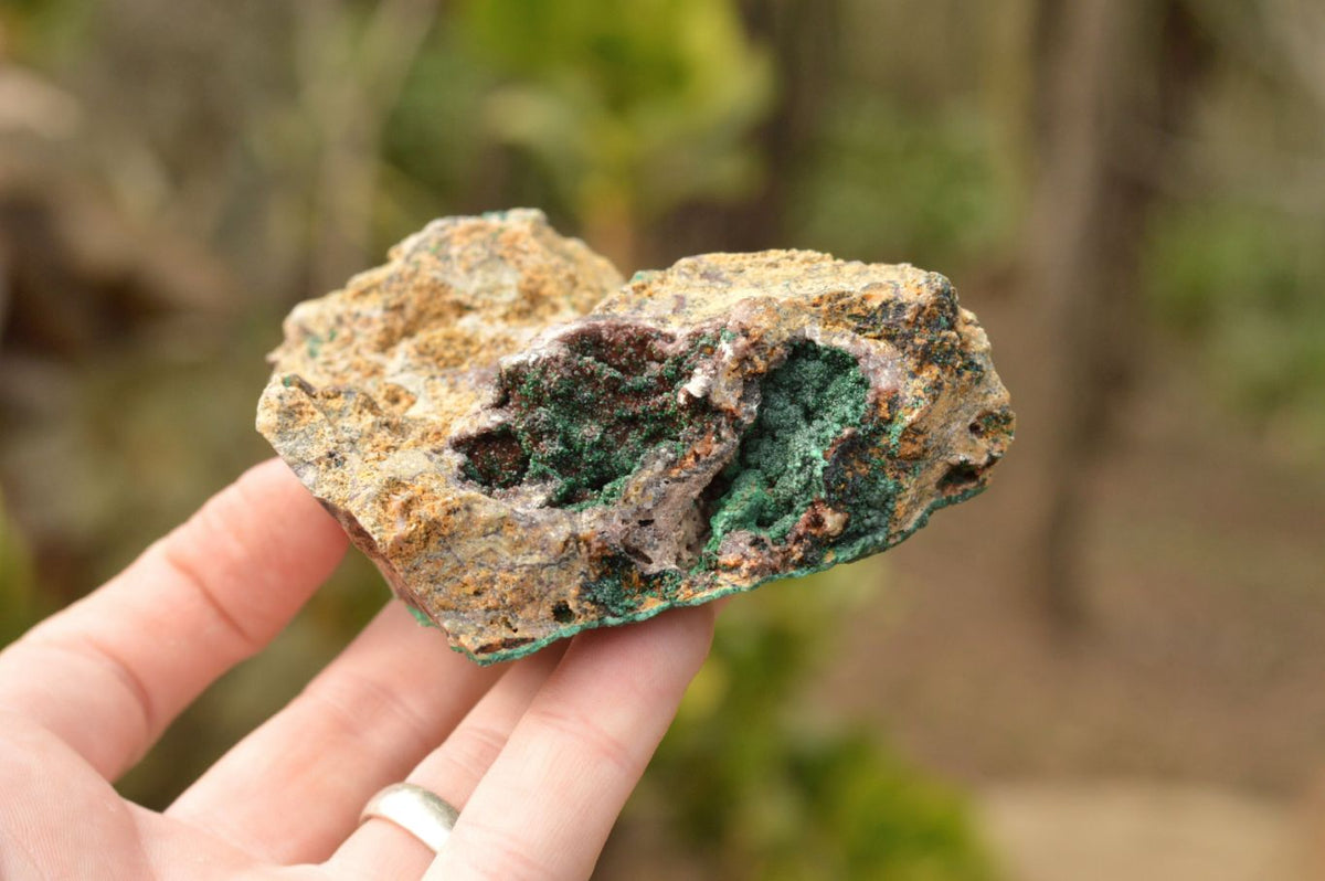 Natural Micro Botryoidal Malachite on Matrix Specimens x 6 From Tenke Fungurume, Congo - TopRock