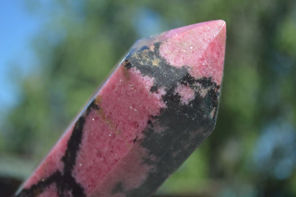 Polished Pink Rhodonite Points  x 3 From Madagascar - Toprock Gemstones and Minerals 