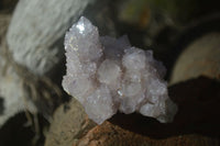 Natural Pale Lilac Spirit Quartz Clusters x 12 From Boekenhouthoek, South Africa - Toprock Gemstones and Minerals