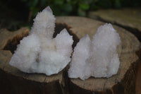 Natural Pale Lilac Spirit Quartz Clusters x 12 From Boekenhouthoek, South Africa - Toprock Gemstones and Minerals