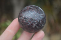 Polished Pyrope Red Garnet Matrix Spheres  x 6 From Madagascar - Toprock Gemstones and Minerals