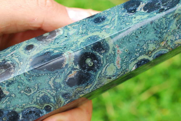 Polished Stromatolite Kombaba Jasper Crystal Points x 2 From Madagascar - TopRock