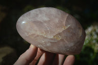 Polished Gemmy Pink Rose Quartz Standing Free Forms x 3 From Antsirabe, Madagascar - Toprock Gemstones and Minerals
