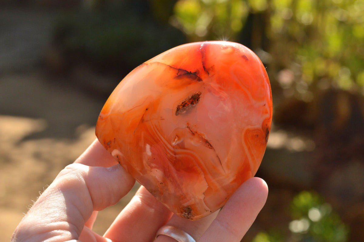 Polished Lovely Selection Of Carnelian Agate Standing Free Forms x 4 From Madagascar - TopRock