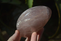 Polished Gemmy Pink Rose Quartz Standing Free Forms x 3 From Antsirabe, Madagascar - Toprock Gemstones and Minerals