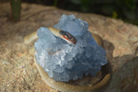 Natural Blue Celestite Crystal Specimens  x 3 From Sakoany, Madagascar - Toprock Gemstones and Minerals