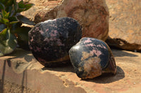 Polished One Side Polished Rhodonite Free Forms  x 4 From Madagascar - TopRock