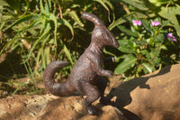 Polished Green / Brown Serpentine Dinosaur Carving  x 1 From Zimbabwe - Toprock Gemstones and Minerals
