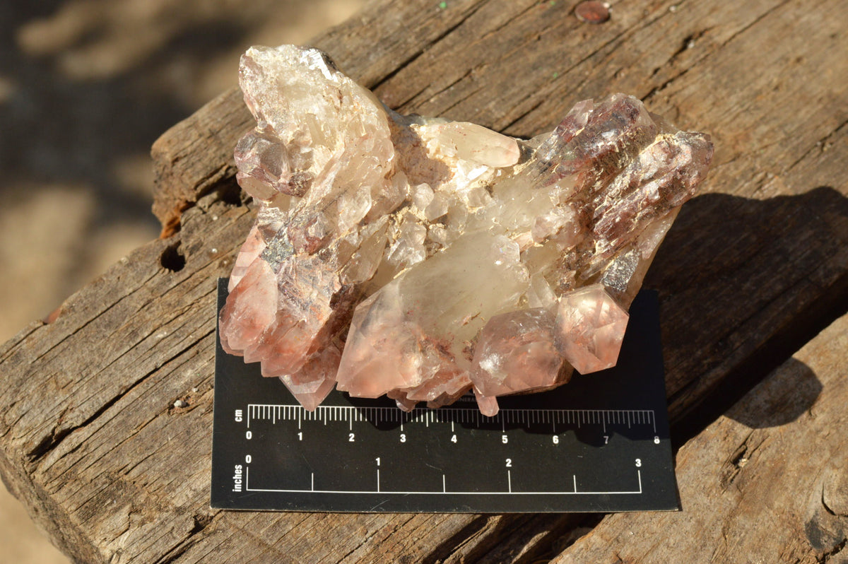 Natural Red Hematoid Phantom Quartz Clusters x 6 From Karoi, Zimbabwe - TopRock