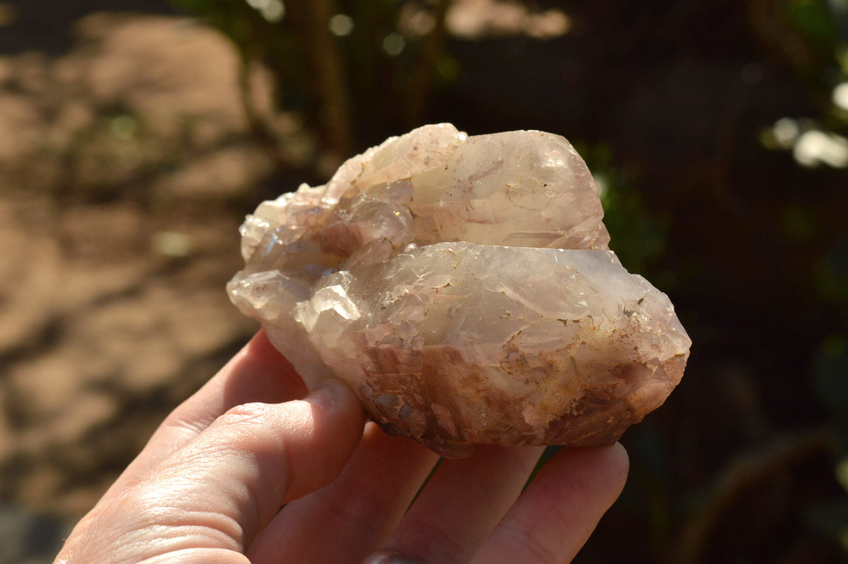 Natural Red Hematoid Phantom Quartz Clusters x 6 From Karoi, Zimbabwe - TopRock