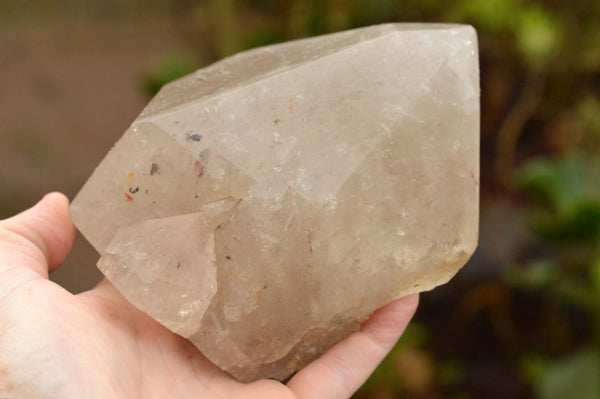 Polished Naturally Self Healed Quartz Crystal With Specular Hematite Inclusions  x 1 From Angola - TopRock