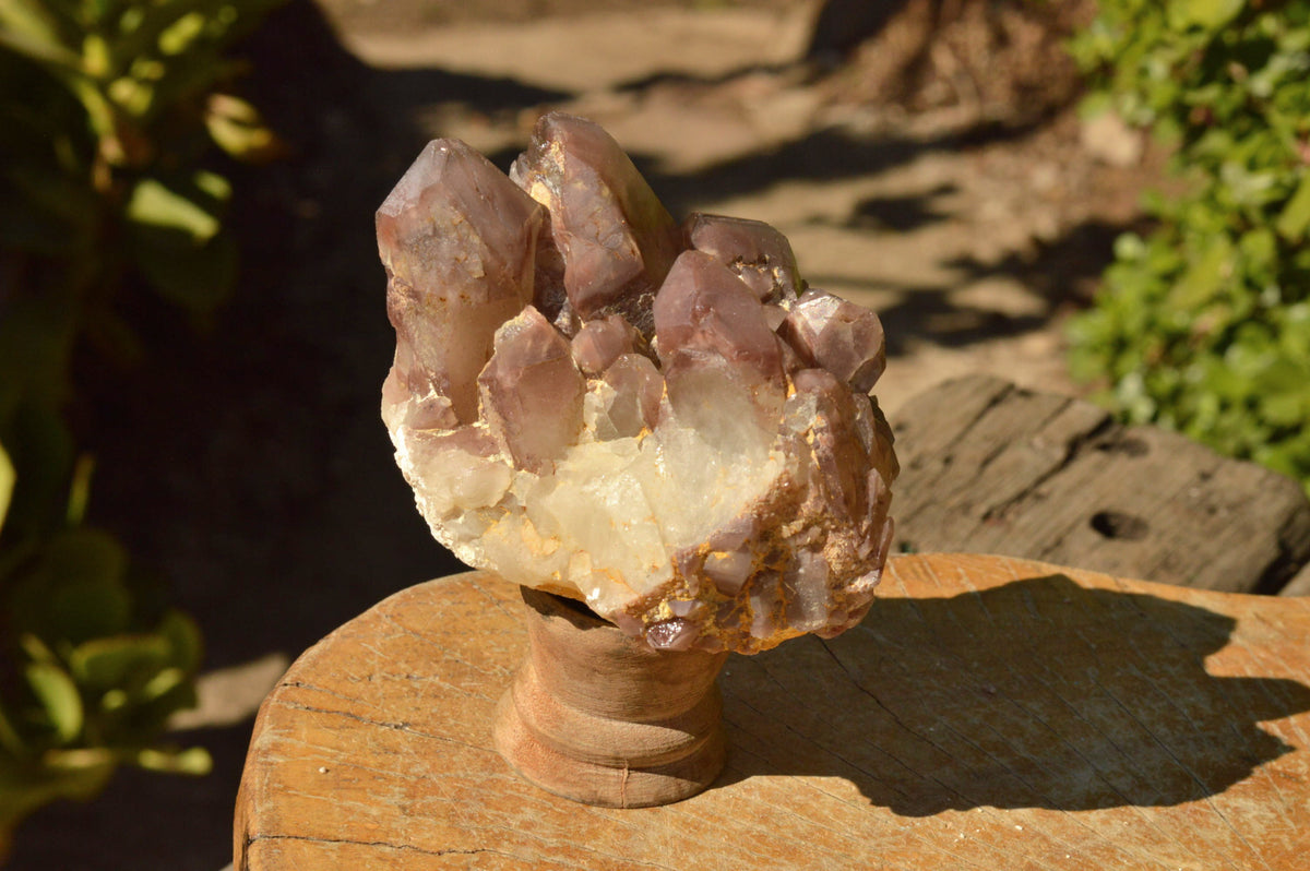 Natural Red Hematoid Phantom Quartz Clusters x 6 From Karoi, Zimbabwe - TopRock
