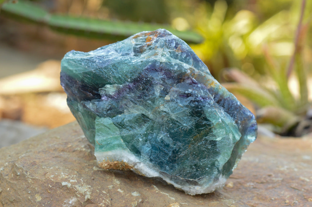 Natural Large Selected Watermelon Fluorite Cobbed Specimens x 4 From Uis, Namibia - TopRock