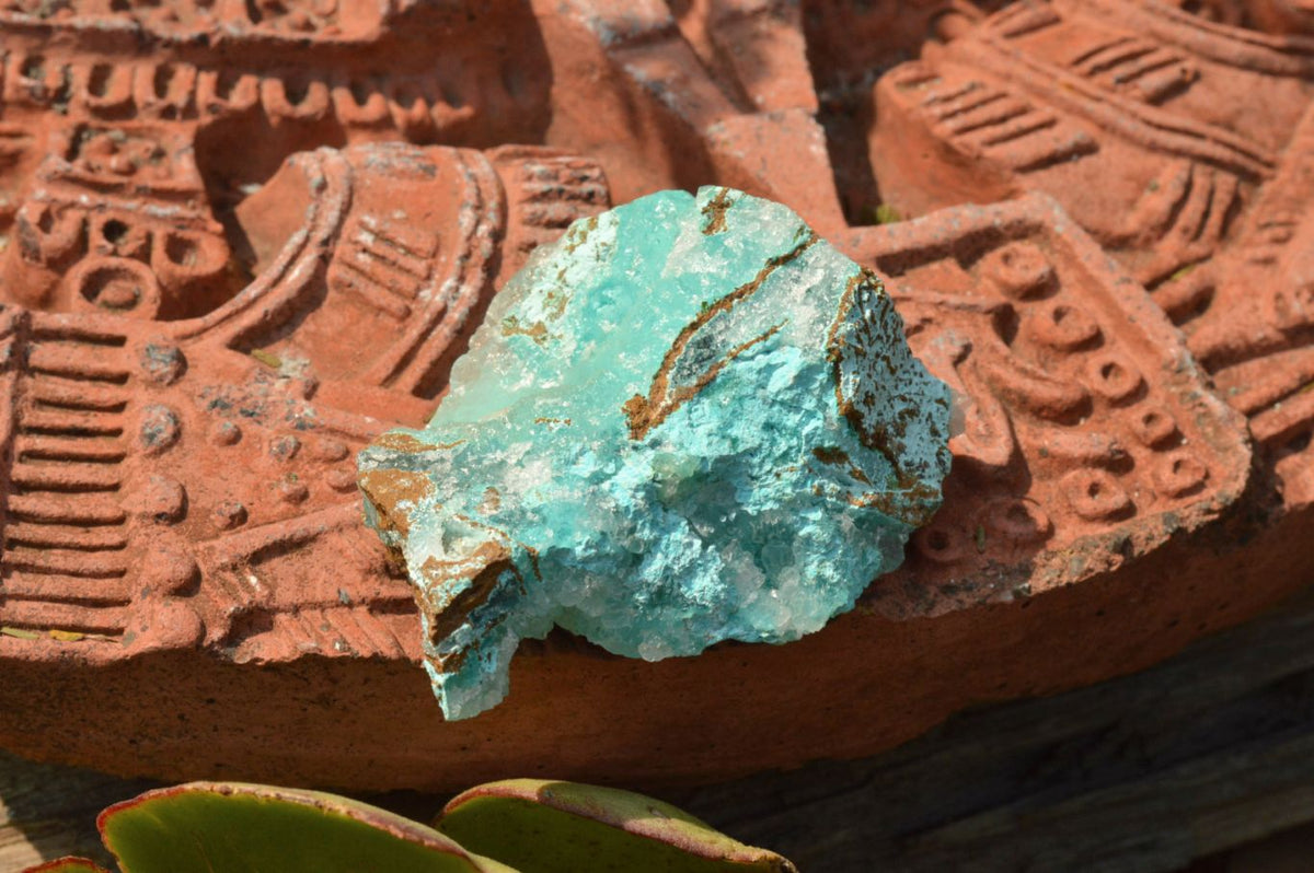 Natural Drusy Chrysocolla Dolomite With Malachite Specimens x 12 From Likasi, Congo - TopRock