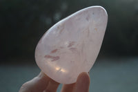 Polished Pink Rose Quartz Standing Free Forms  x 4 From Madagascar - Toprock Gemstones and Minerals