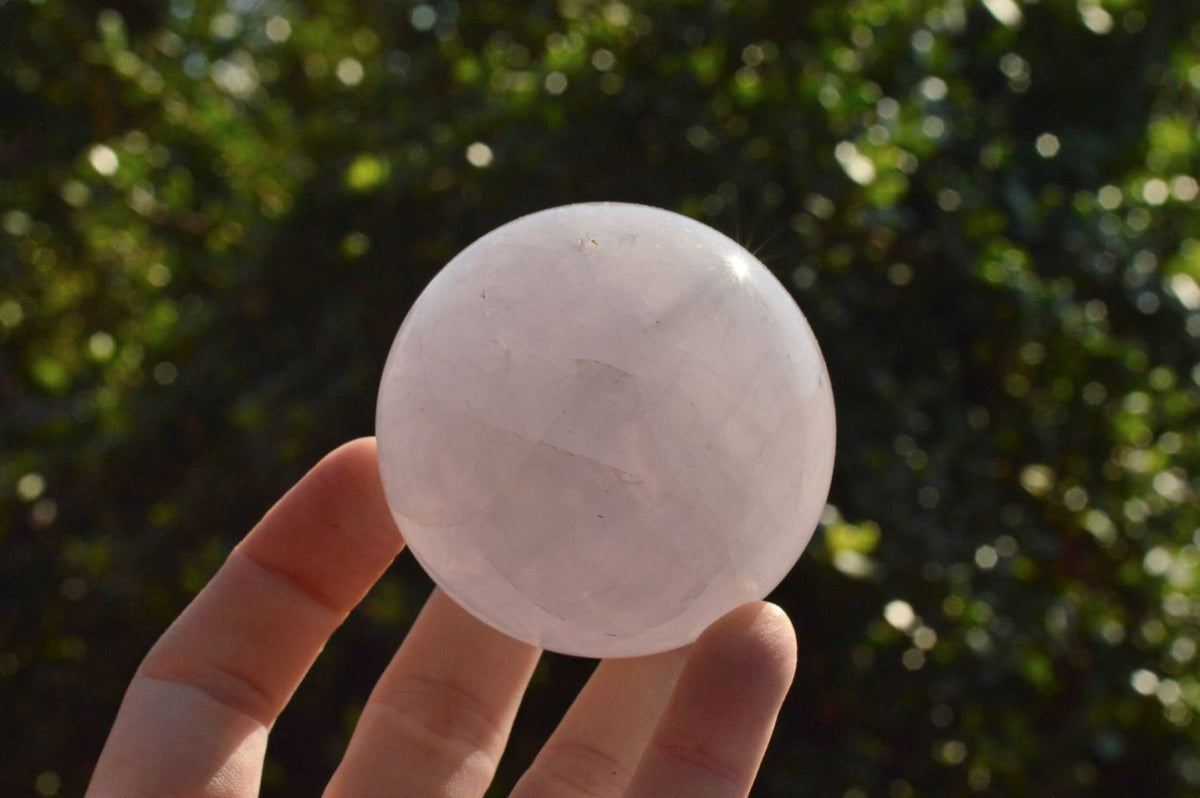 Polished Rare Star Blue Rose Quartz Spheres x 4 From Madagascar - TopRock