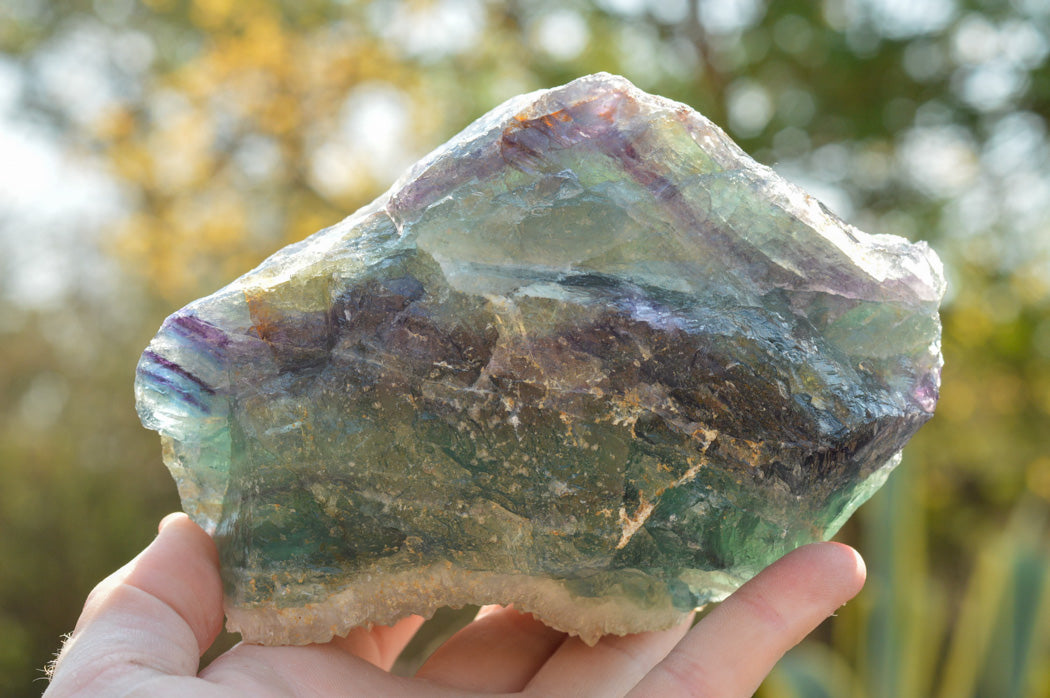 Natural Large Selected Watermelon Fluorite Cobbed Specimens x 4 From Uis, Namibia - TopRock