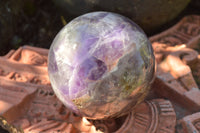Polished Dream Flower Amethyst Sphere x 1 From Madagascar - TopRock