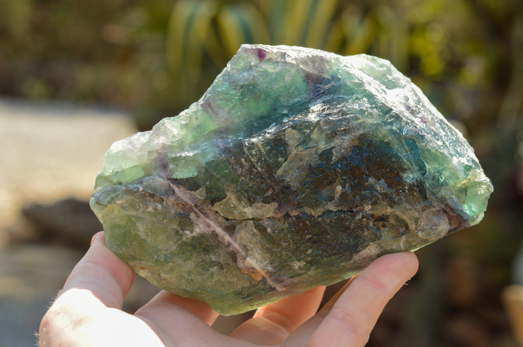 Natural Large Selected Watermelon Fluorite Cobbed Specimens x 4 From Uis, Namibia - TopRock