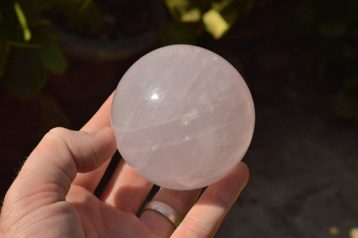 Polished Rare Star Blue Rose Quartz Spheres x 4 From Madagascar - TopRock