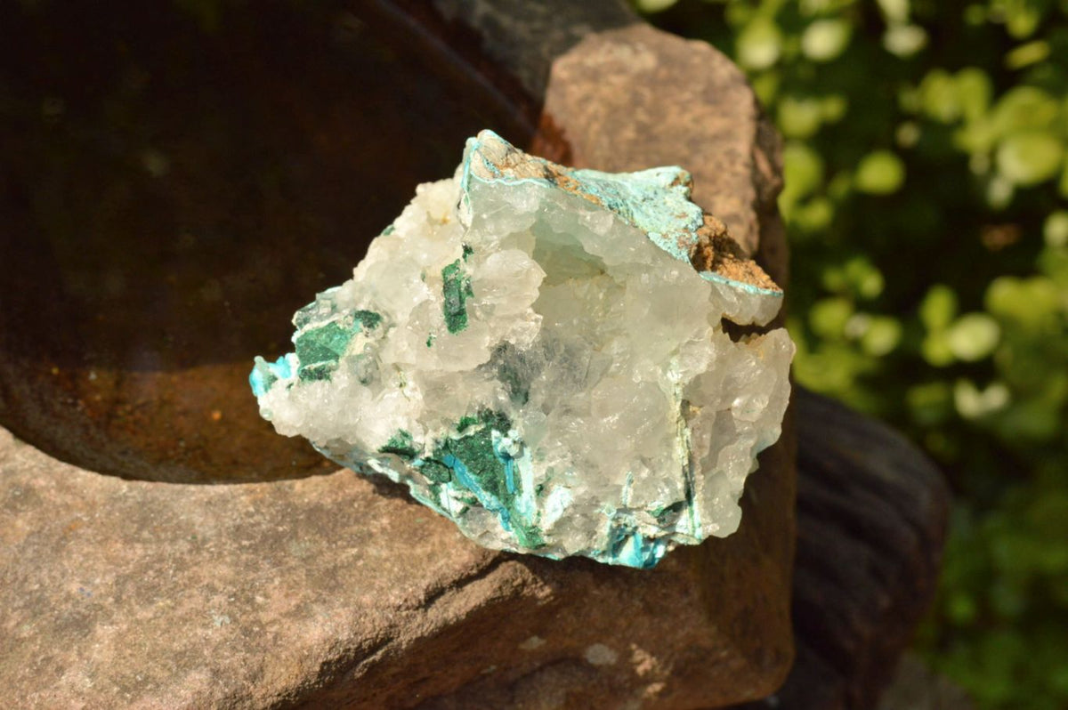 Natural Drusy Chrysocolla Dolomite With Malachite Specimens x 12 From Likasi, Congo - TopRock