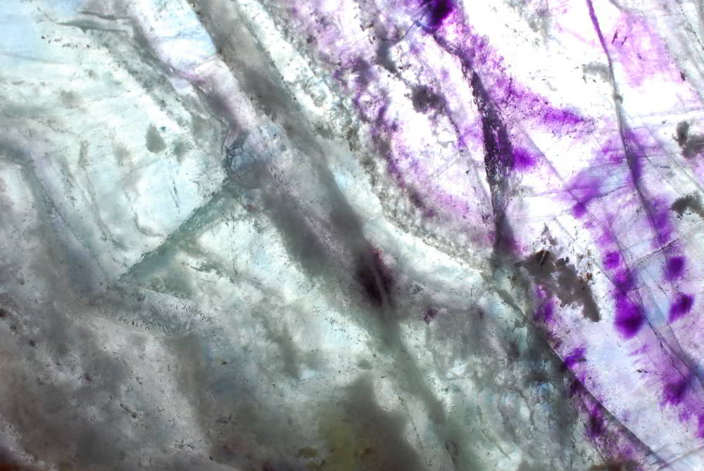 Polished Watermelon Fluorite Slices x 2 From Vis, Namibia - TopRock
