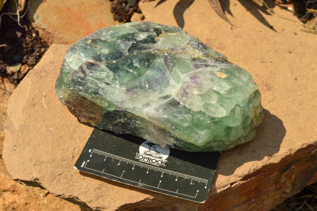 Natural Large Selected Watermelon Fluorite Cobbed Specimens x 4 From Uis, Namibia - TopRock